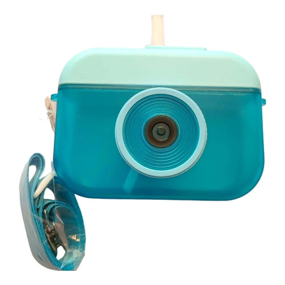 Target Bullseye Playground Blue Camera Sip Bottle NWT Viral Cup 15.2 fl oz